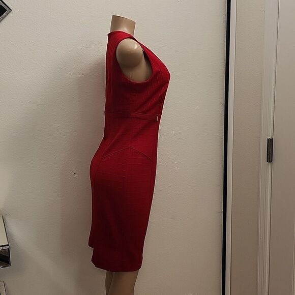 BRAND NEW STELLA &JULIE SLEEVELESS INVIBLE BACK ZIPPER ROUND NECK DRESS - Picture 5 of 16